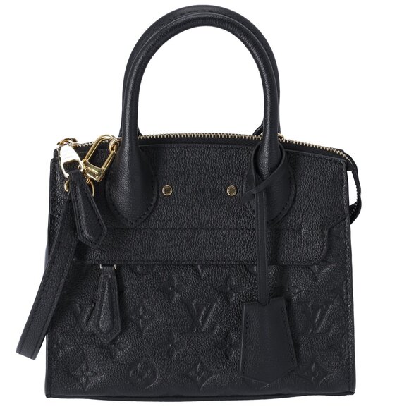 Louis Vuitton Pont Neuf Mini Satchel Monogram Empreinte M41743 Black - Picture 1 of 8